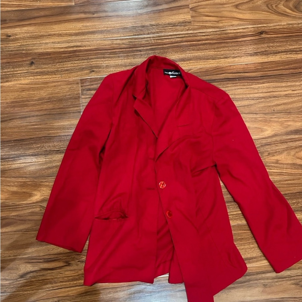 Sag Harbor Vintage red oversized blazer